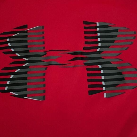 EUC! Red Under Armour HeatGear Short Sleeve Tee - Size Y Small - Picture 3 of 5